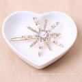 Wholesale Korean Fashion Hair Accessories 2021 Alloy Hairpin Designers Custom Crystal Pearl Hair Clips For Girls